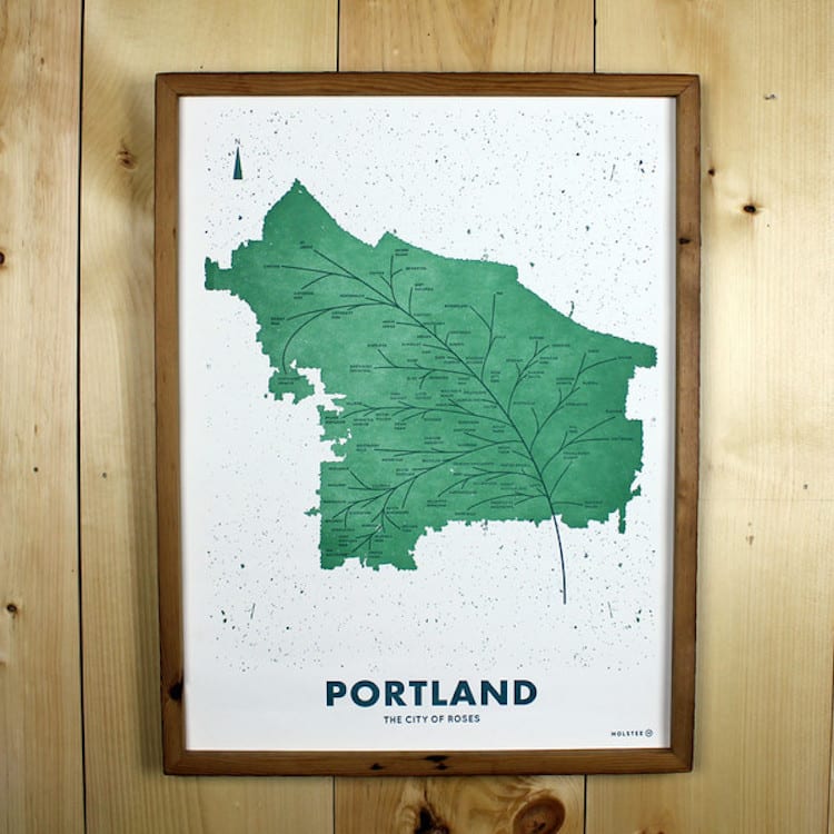 Modern Map Art Cartography Map Posters