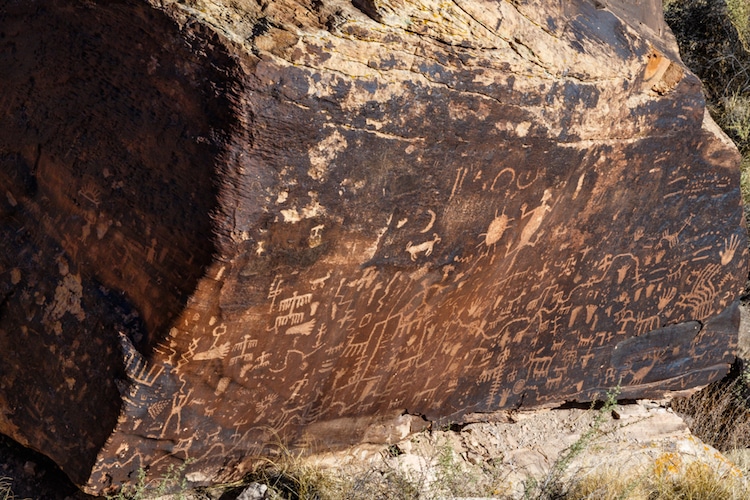 Newspaper Rock Petroglyphs petrified forest