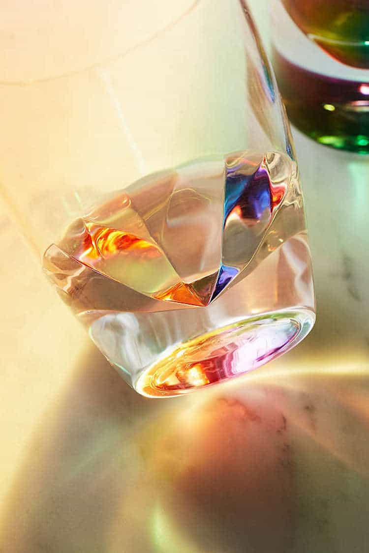 Coupe Cocktail Glass Made Rainbow Glass Makes Your