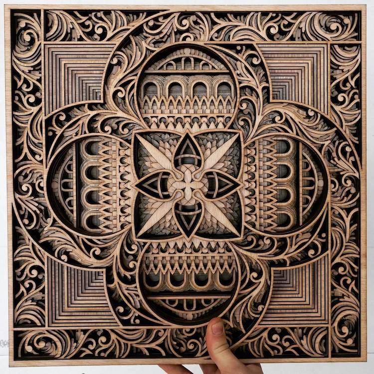 Wood Relief Sculpture by Gabriel Schama