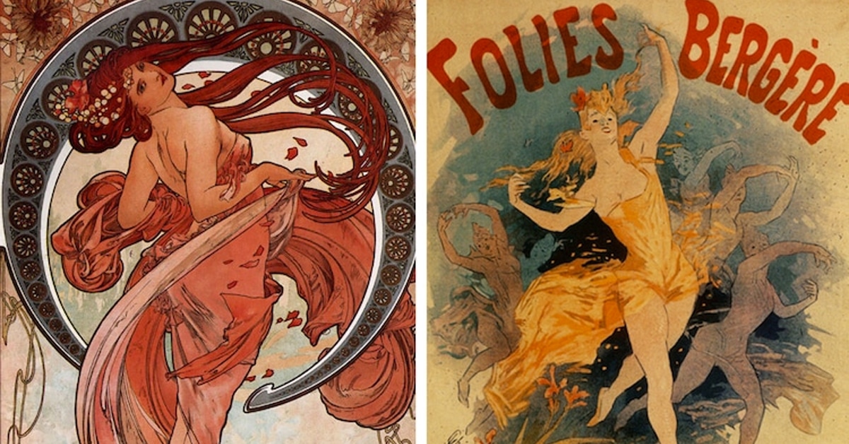 modern art nouveau posters