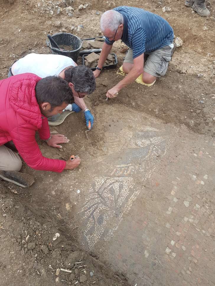 amateur archaeologists discover mosaic in england