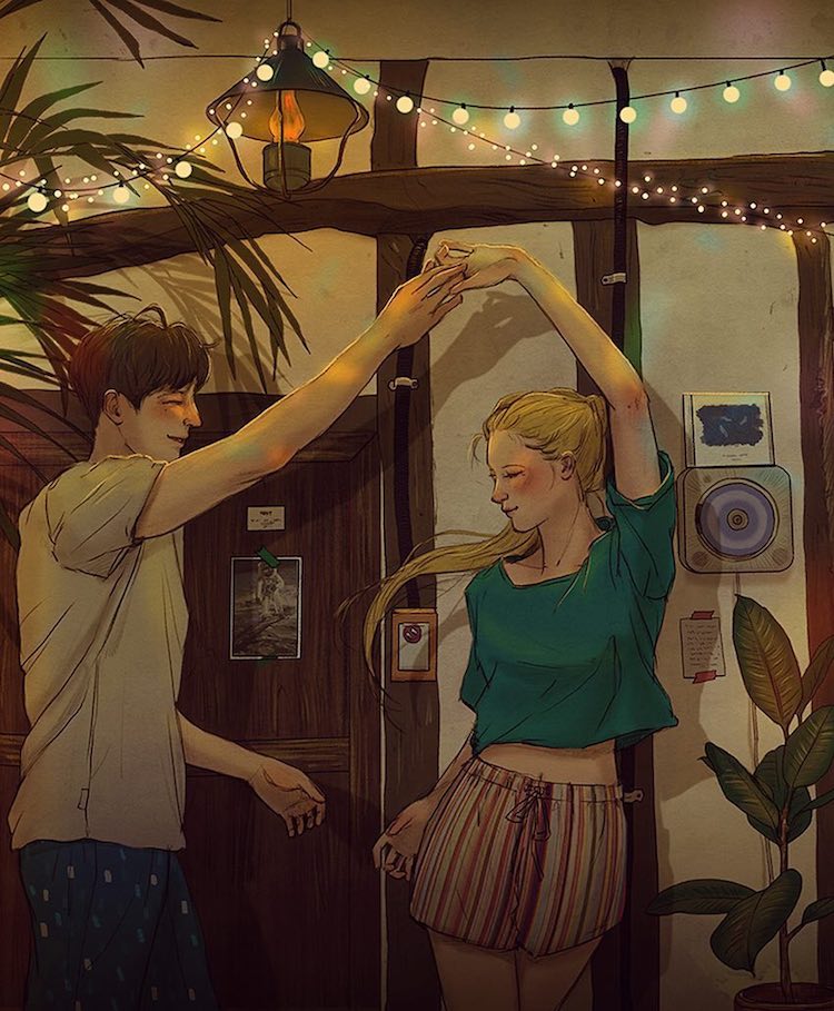 Illustrated Love Stories Capture The Quiet Moments Of Falling In Love