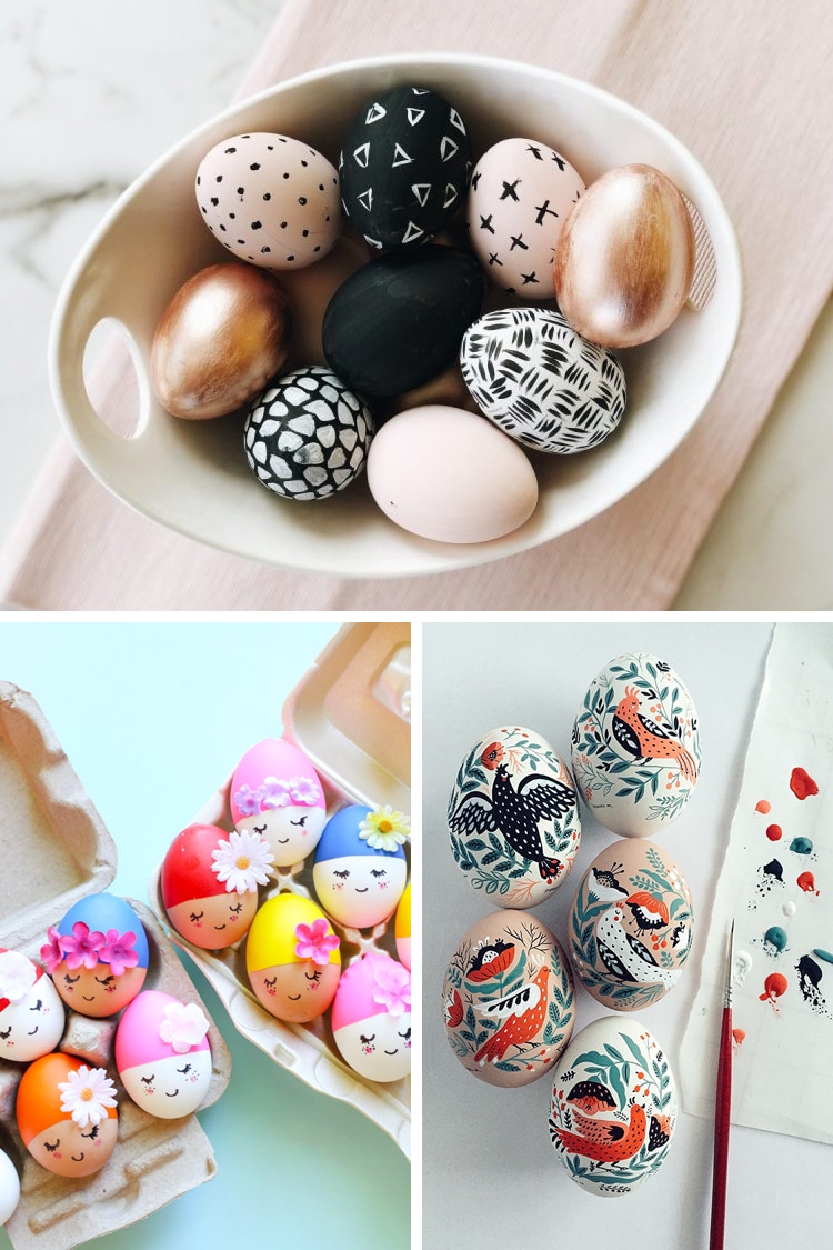 Decorate Easter Eggs with Straws and Paint - Crafty Morning