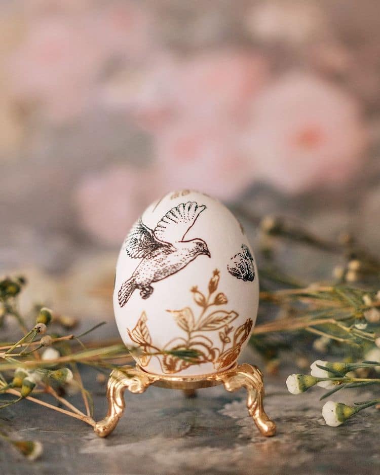 Temporary Tattoos on Easter Eggs