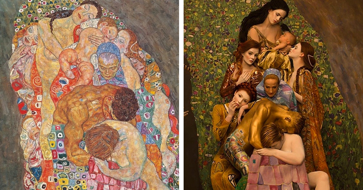 Gustav Klimt Paintings Recreated By Photographer Inge Prader