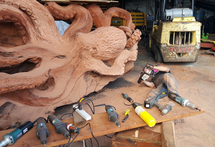 JMS Wood Sculpture - Chainsaw Carving