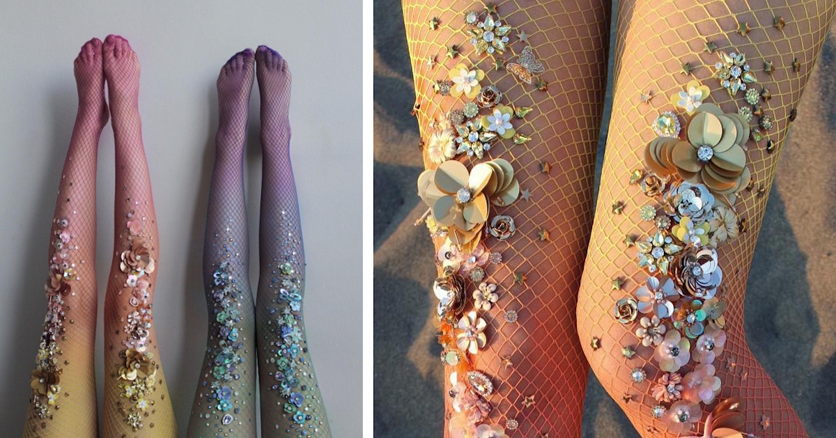 Mermaid Tights Transform Your Legs Into a Glistening Mermaid Tail