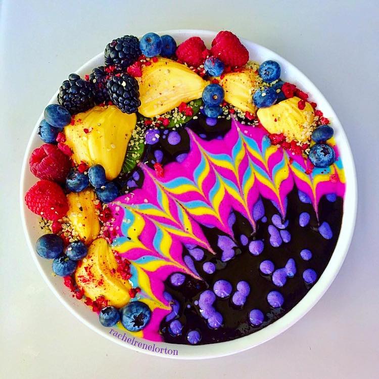 Smoothie Bowl Pop Art Food by Rachel Lorton