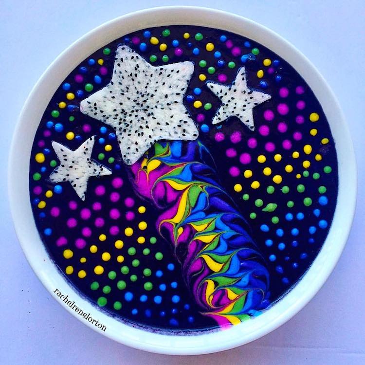 Smoothie Bowl Pop Art Food by Rachel Lorton