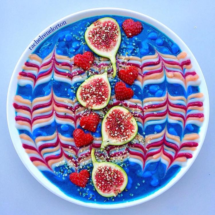 Smoothie Bowl Pop Art Food by Rachel Lorton