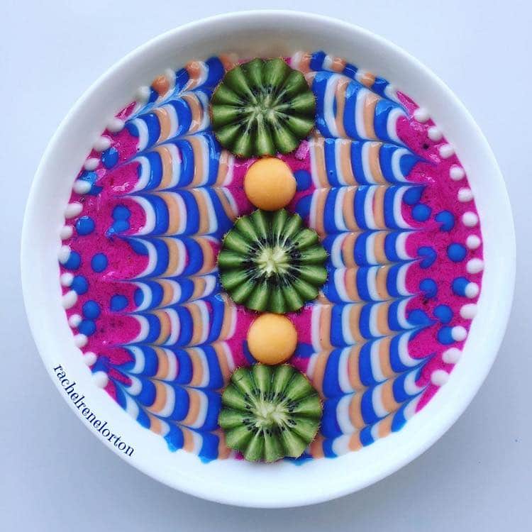 Smoothie Bowl Pop Art Food by Rachel Lorton