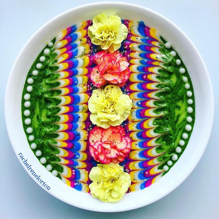 Smoothie Bowl Pop Art Food by Rachel Lorton