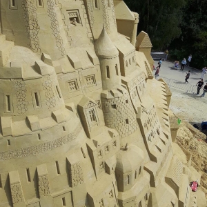 Sand Art Sculpture Breaks Record for Tallest Sandcastle in the World