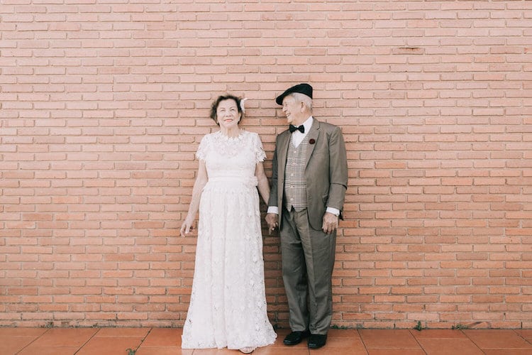 Elderly Couple in Love Wedding Photography