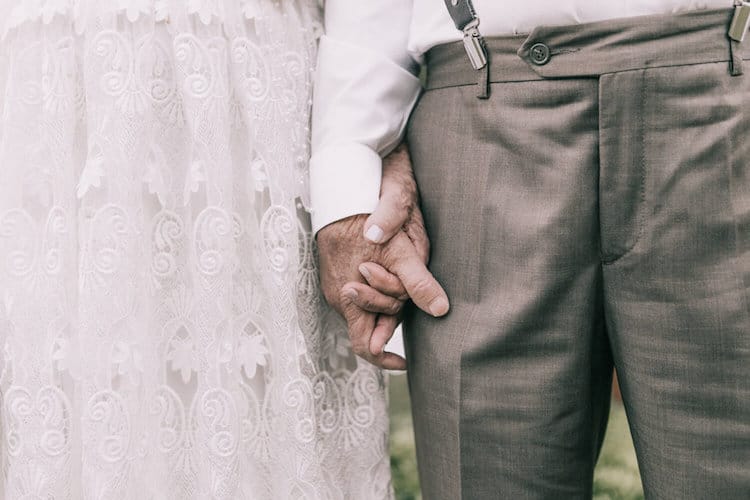 Elderly Couple Wedding Photos