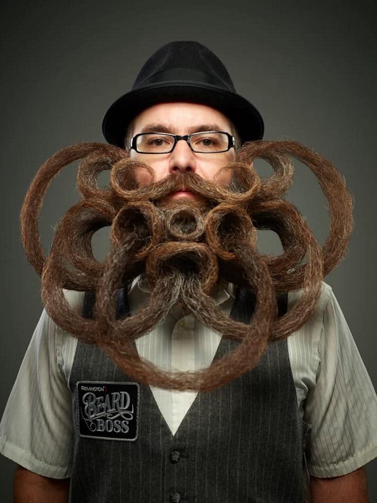 World Beard and Moustache Championships Exhibit Quirky Beard Styles