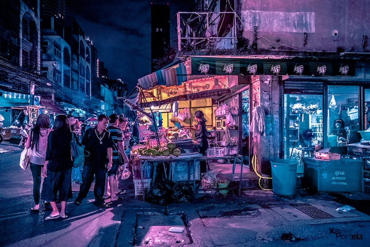 xavier portela night photography bangkok