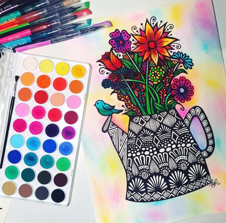 Learn How To Relax And Create With This Easy Zentangle Method