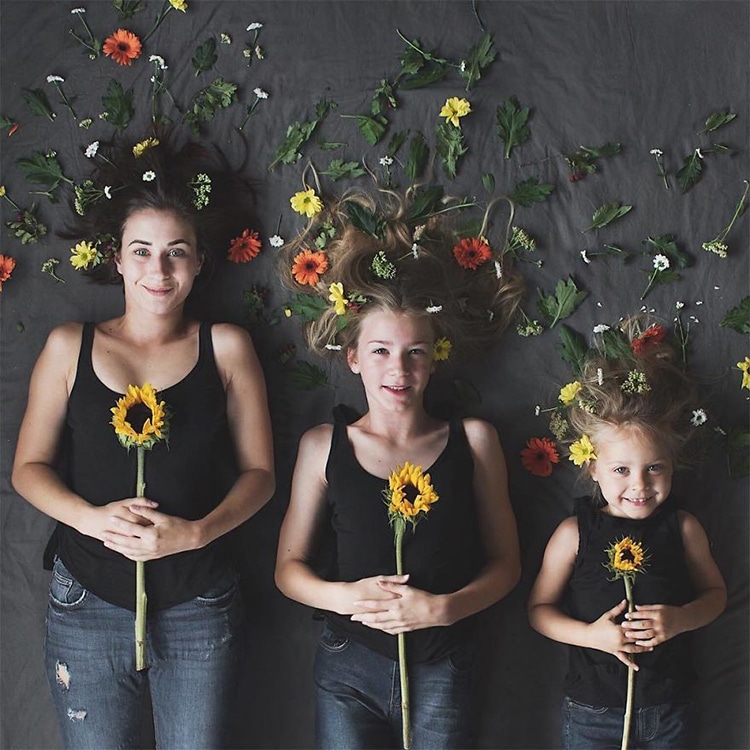 Photo Series of Mom and Daughters in Matching Outfits Make Us Smile