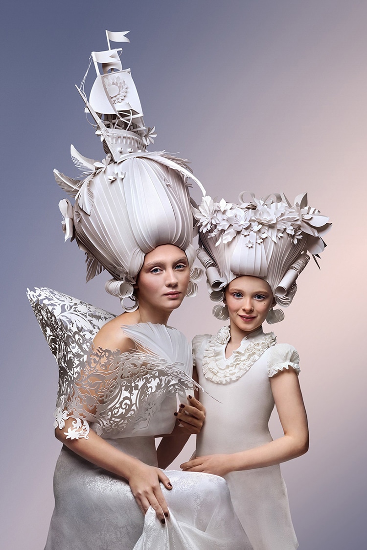 Asya Kozina Baroque Paper Wigs