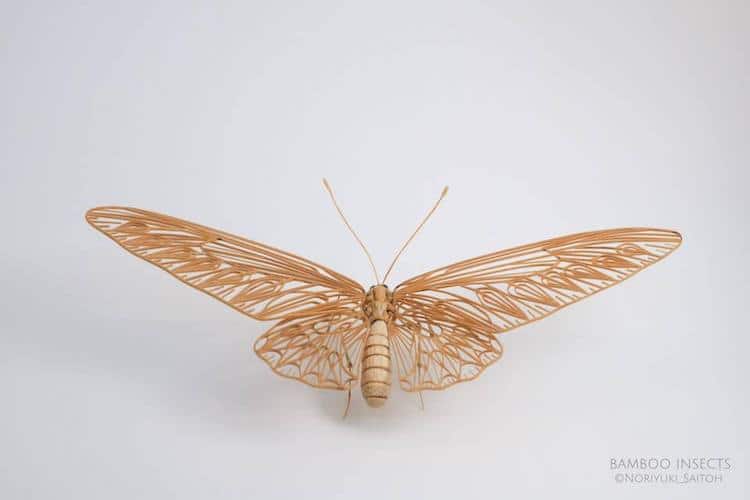 Insect Art Bamboo Art Sculpture Noriyuki Saitoh