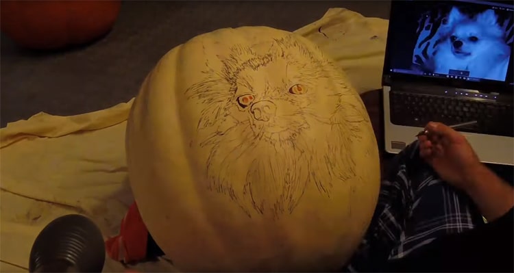 Dog Pumpkin Carving