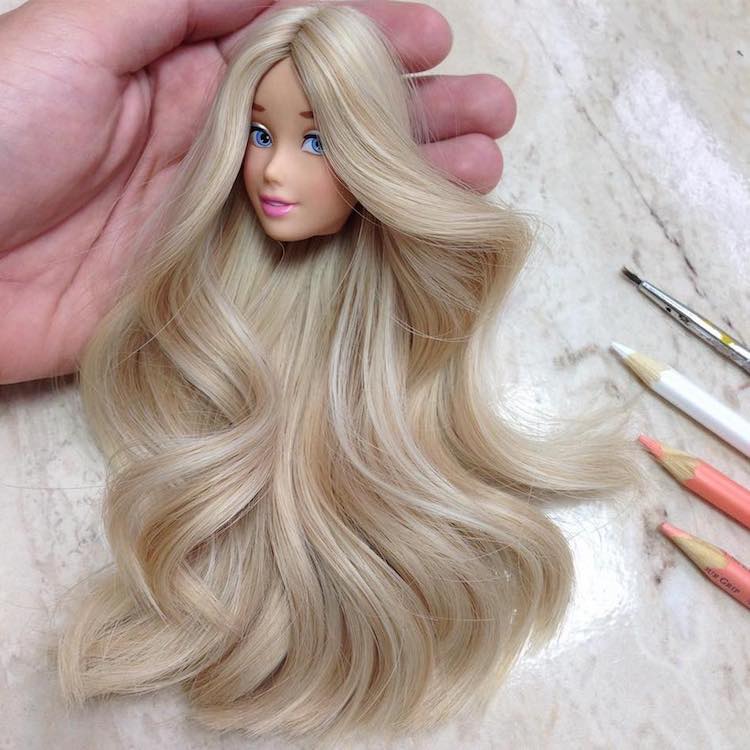 barbie doll hair wig