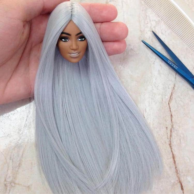 barbie doll hair wig