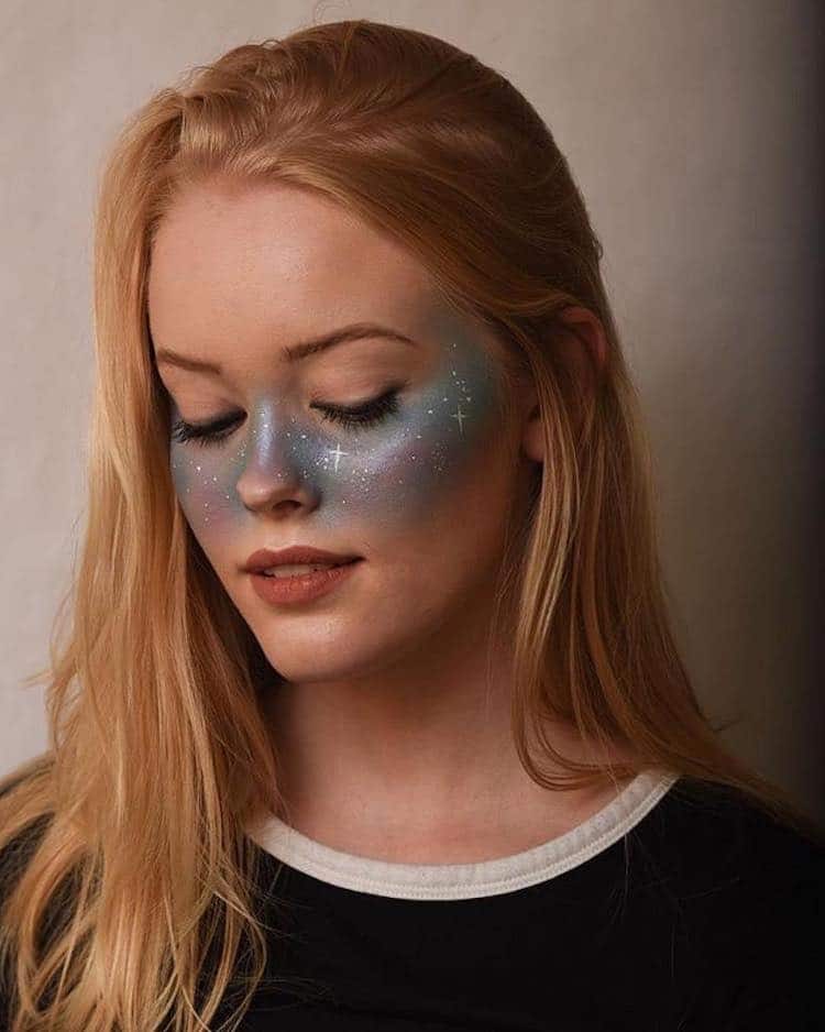 Galaxy Face Makeup