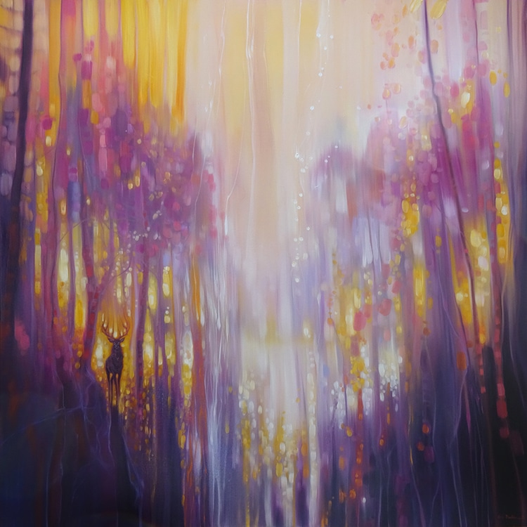 Gill Bustamante ethereal landscape paintings