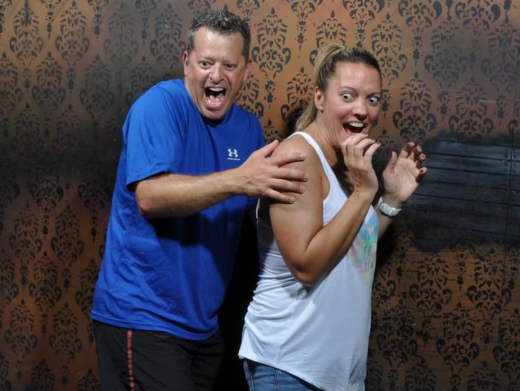 funny haunted house reactions