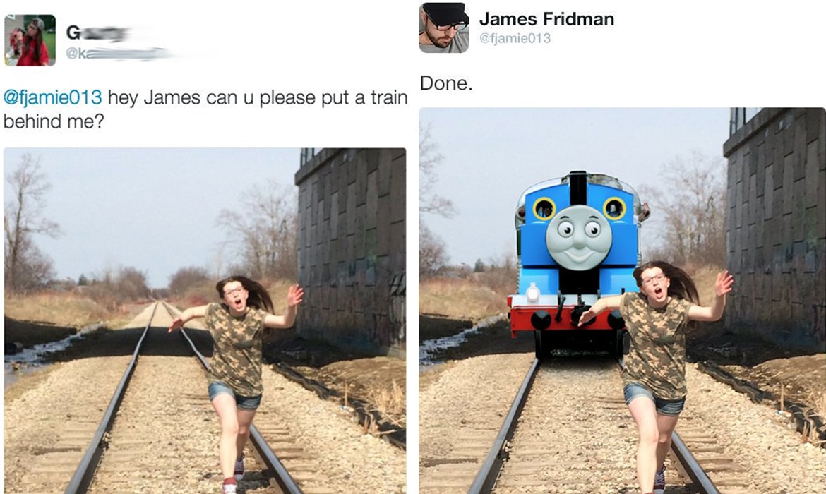 Photoshop Drôle Troll James Fridman