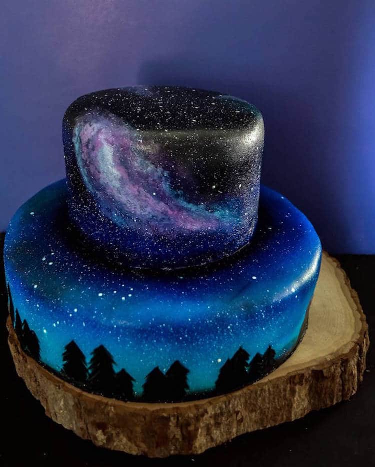 Nature-Inspired Cakes Nature Cake Galaxy Cake