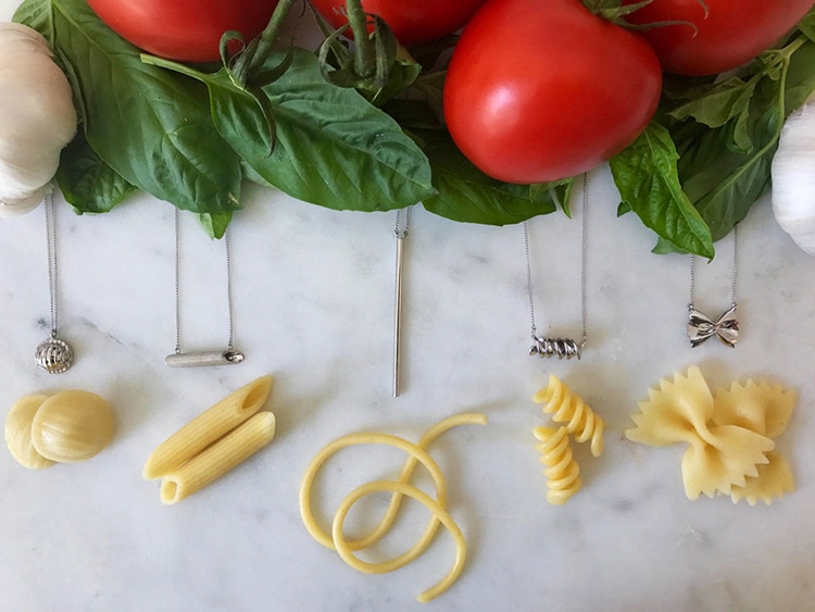 Pasta Necklaces by Delicacies Jewelry