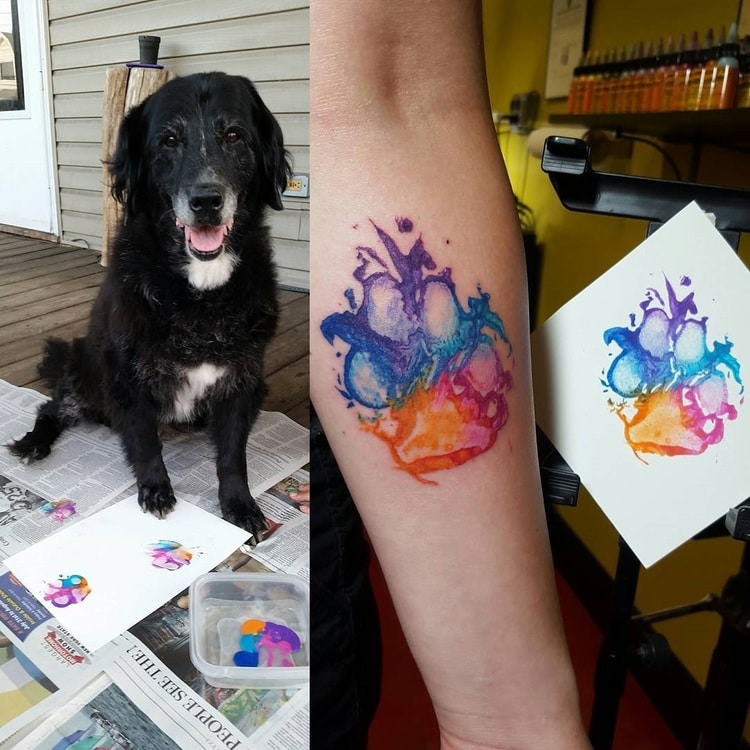 People are "Branding" Themselves with Dog Paw Tattoos