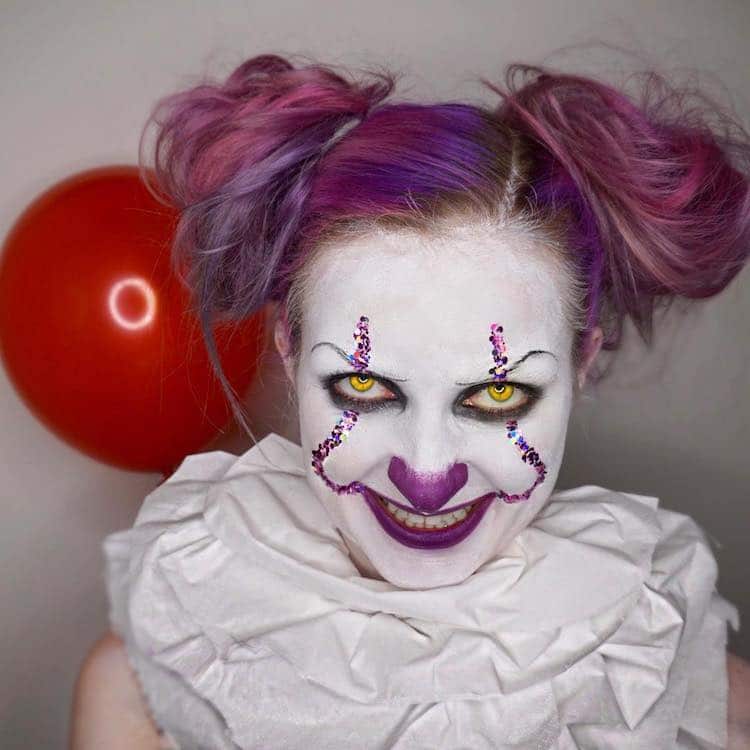 Pennywise the Clown Scary Halloween Makeup