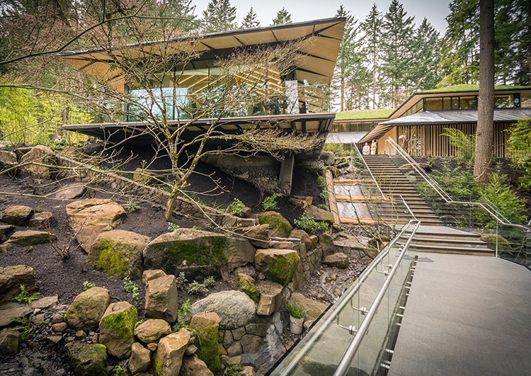 Portland Japanese Garden Cultural Village by Kengo Kuma