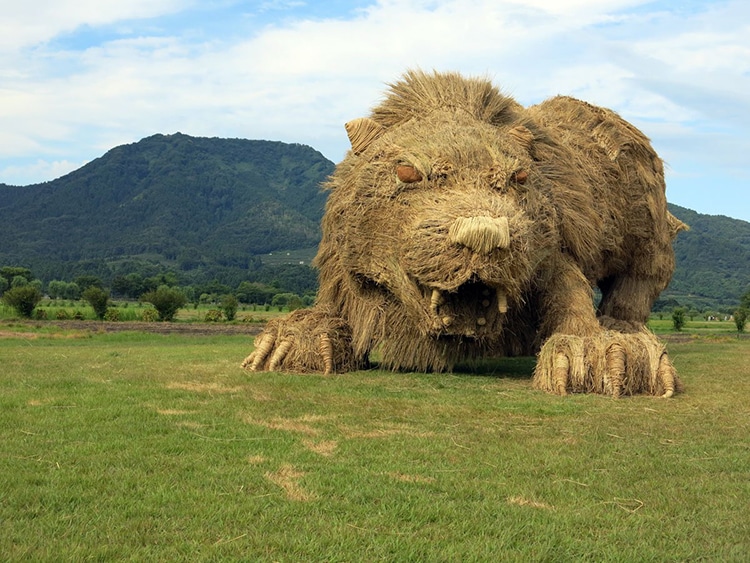 Straw Animal Sculpture Festival Japan