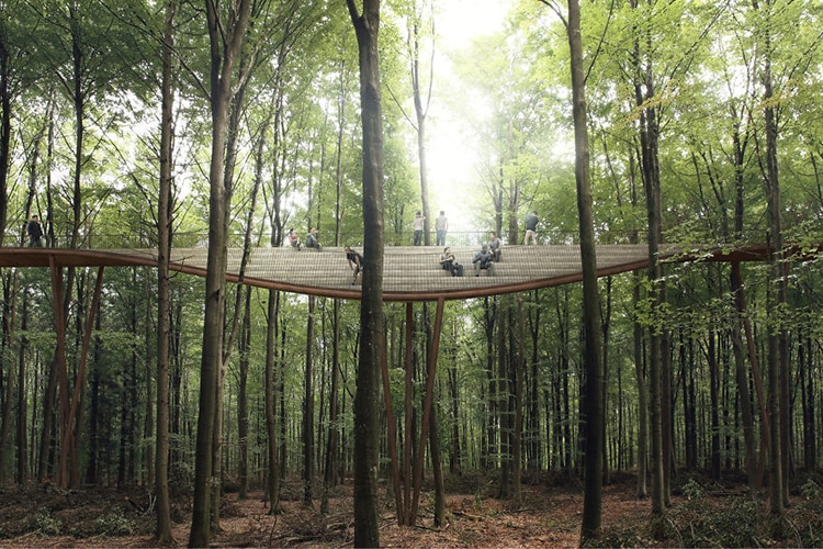 Spiral Treetop Walkway Denmark by Effekt