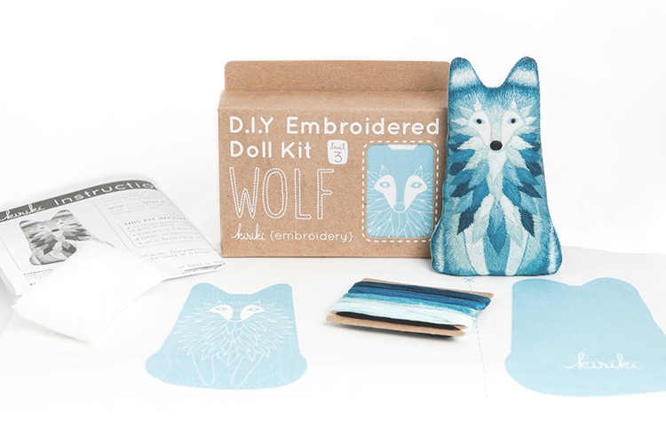 Animal Embroidery Doll Kits Kiriki Press