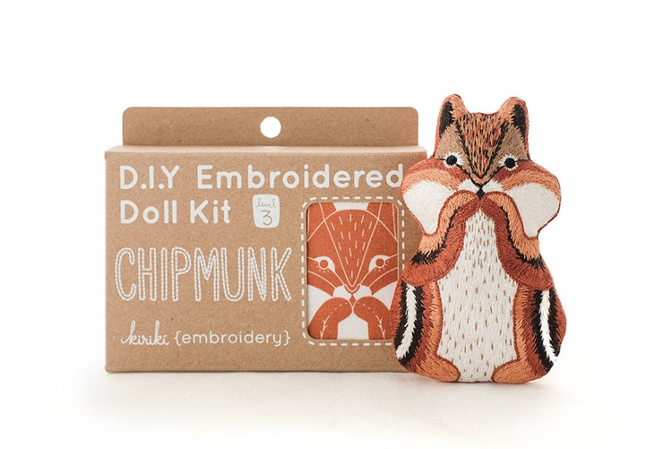 Create Your Own Animal Doll with These DIY Embroidery Kits