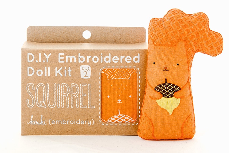 Animal Embroidery Doll Kits Kiriki Press
