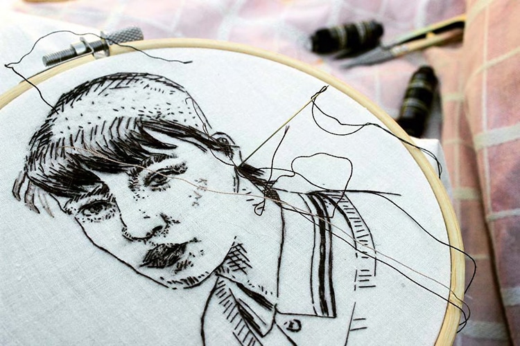 Embroidery Portraits by Bugambilo