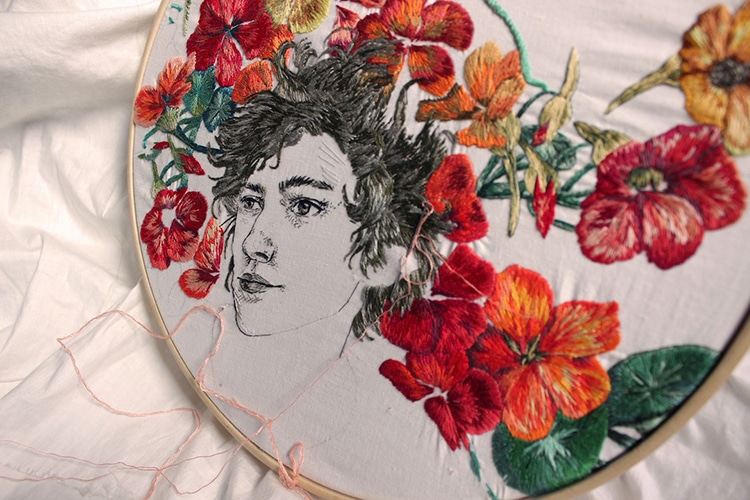 Embroidery Portraits by Bugambilo