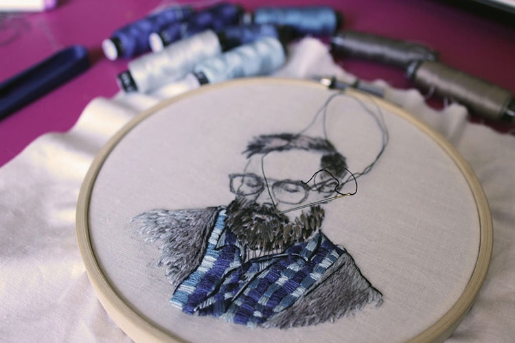 Embroidery Portraits by Bugambilo