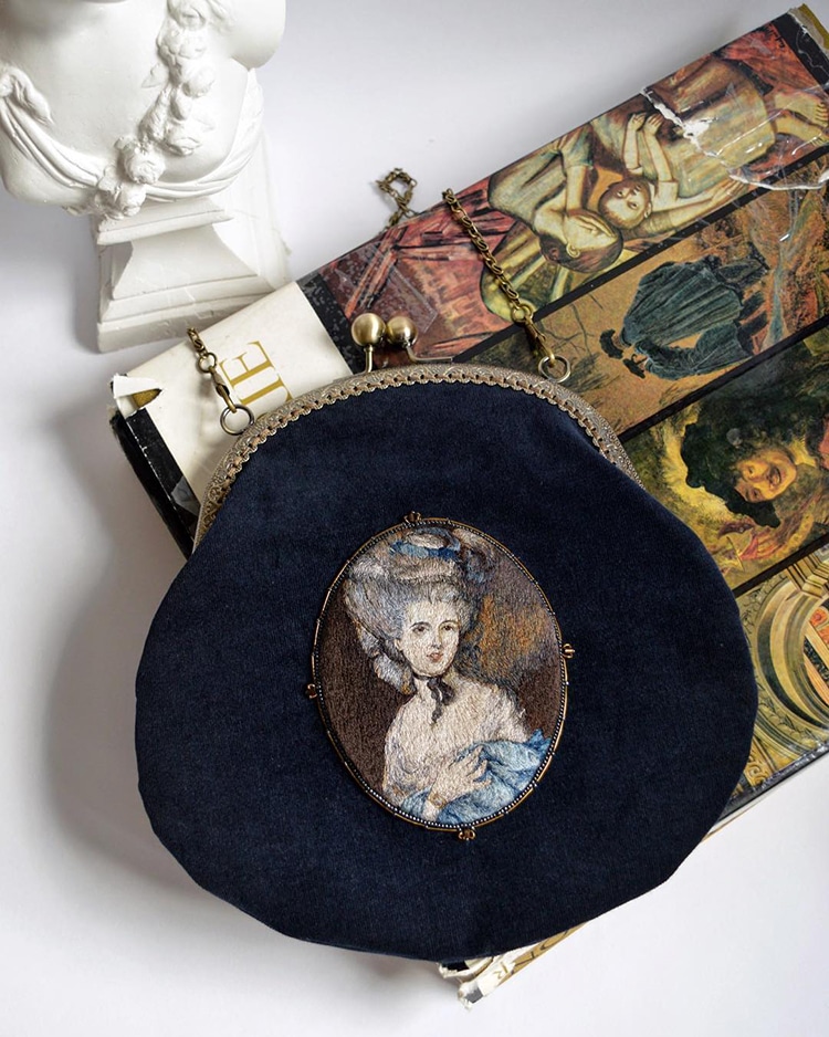 Embroidery Renaissance Paintings by Maria Vasilyeva