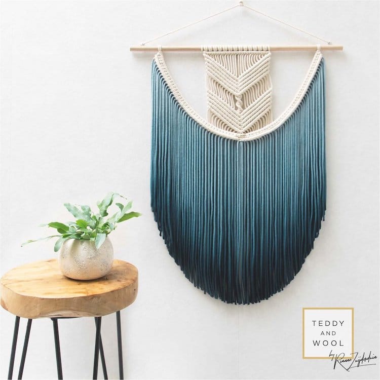 Christmas Gift Guide 2018 Gray Turquoise Macrame