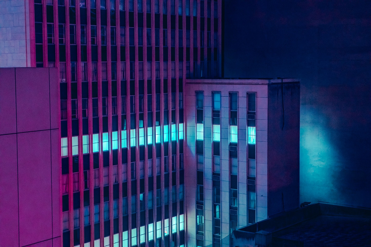 Neon Nightscapes Elsa Bleda