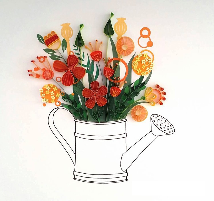 Paper Quilling Illustrations by Meloney Celliers